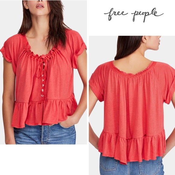 Free People Charlie peplum Blouse - Picture 4 of 9